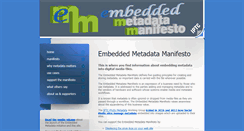 Desktop Screenshot of embeddedmetadata.org