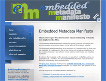 Tablet Screenshot of embeddedmetadata.org